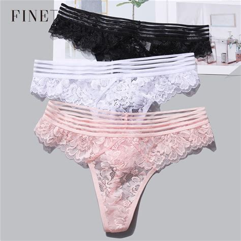 Lace G String Sexy Women Thong Lace Floral Panties Low Waist T Back