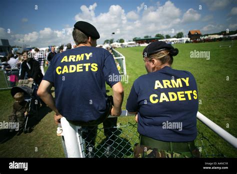 Army Cadets In Charge Of The Opening And Closing Of Access Gates At The