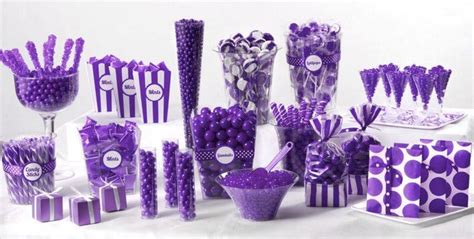 Purple Candy Buffet Candy Buffet Party Purple Candy Bar