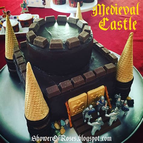 Shower Of Roses Medieval Castle Cake And Brave Knights Cupcakes
