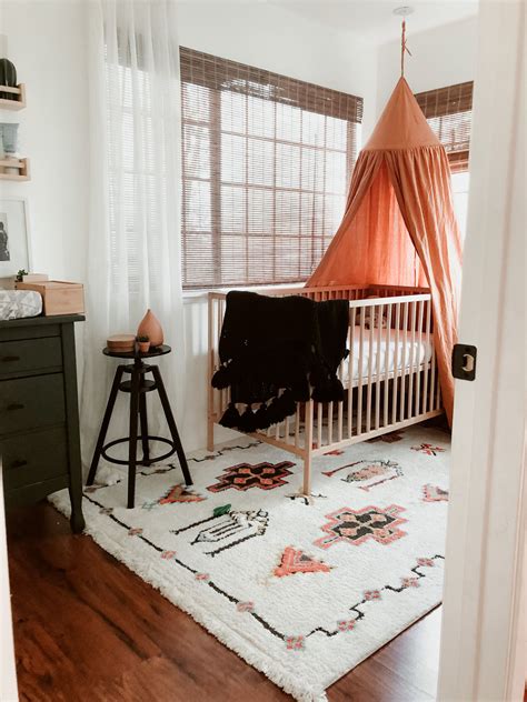 A Boho Nursery for a Boy! - These Spaces Between | Boho nursery, Orange 