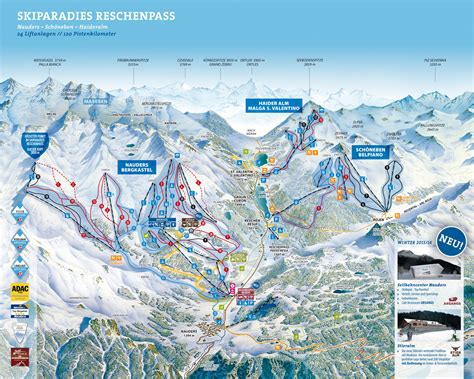 25 nieuwe kaart duitsland oostenrijk italie. Nauders | Skigebieden Oostenrijk