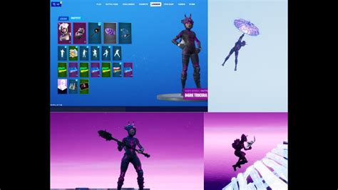 Best Backbling Combos With Free Dark Tricera Ops Skin Youtube