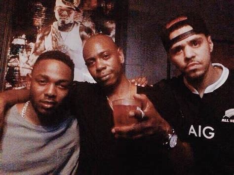 kendrick lamar j cole and dave chappelle chilling at a party scrolller
