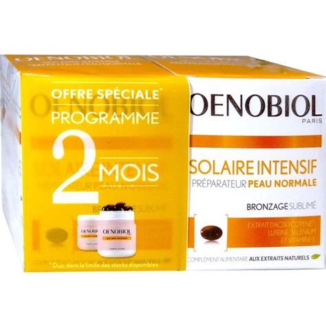 Oenobiol Solaire Intensif Preparateur Peau Normale 2x30 Capsules