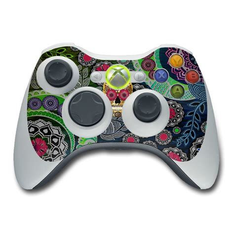 Xbox 360 Controller Skin Sugar Skull Paisley By Fusion Idol Decalgirl