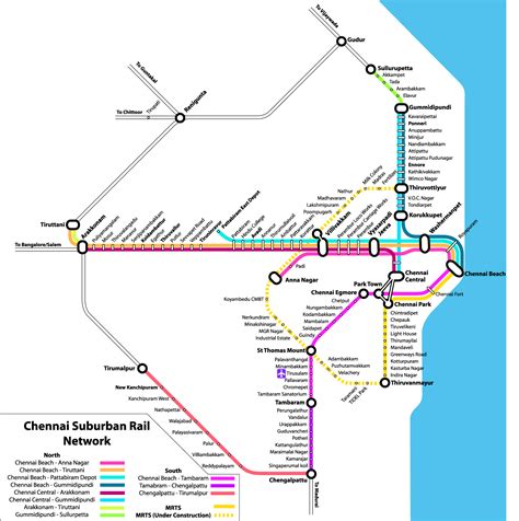 Chennai Local Train Map - Route Map | IRCTC.CO.IN BLOG