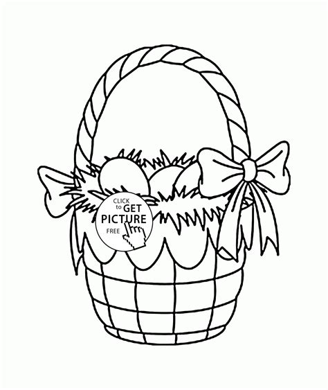 Coloring book for boys and girls of all ages with easter themes little ones press, lovely on amazon.com. Easter Basket Eggs coloring page for kids, coloring pages ...