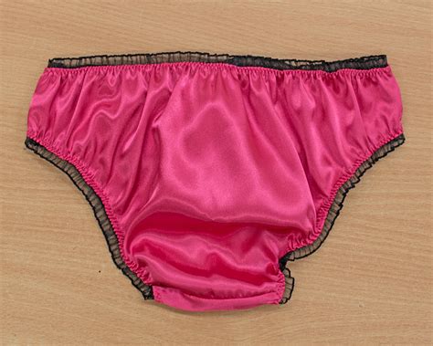 satin sissy ruffled frilly panties bikini knicker underwear briefs size 10 20 ebay