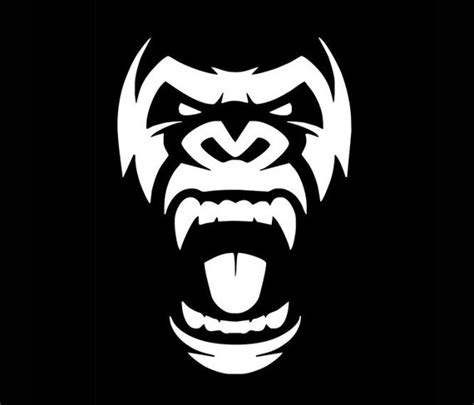 Gorilla SVG File / Gorilla Head SVG / Gorilla Clipart / | Etsy