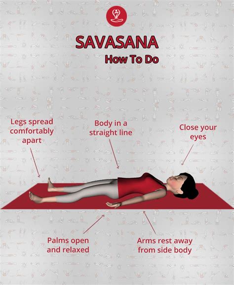 Savasana Practice End Of Yoga Sessions To Relax The Whole Body In This Yoga Body Posture