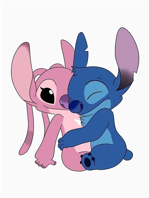 Stitch And Angel Hug T Shirt By Janetdivito Redbubble