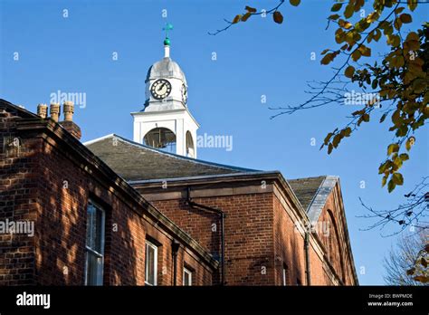 Church And Clocktower Fairfield Moravian Settlement Droylsden