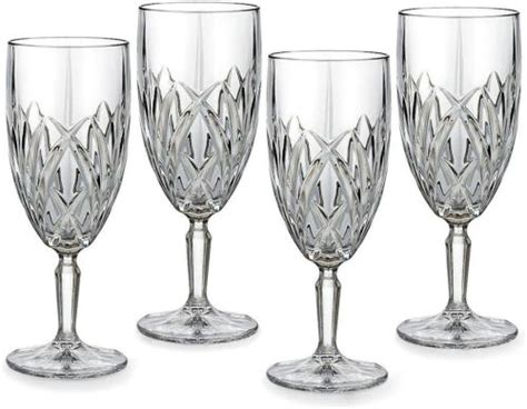 marquis by waterford brookside iced beverage set of 6 crystal glasses ebay