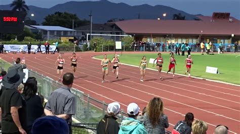 100m U18yrs Women Final Oceania Athletic Championships Townsville 26