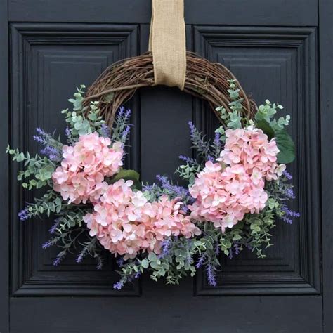50 Spring Wreath Ideas To Brighten Your Front Door Prada And Pearls