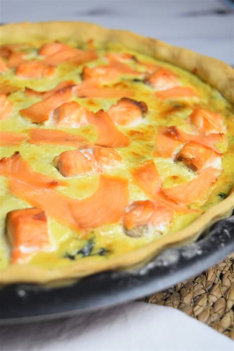 Tarte saumon épinards et mozzarella