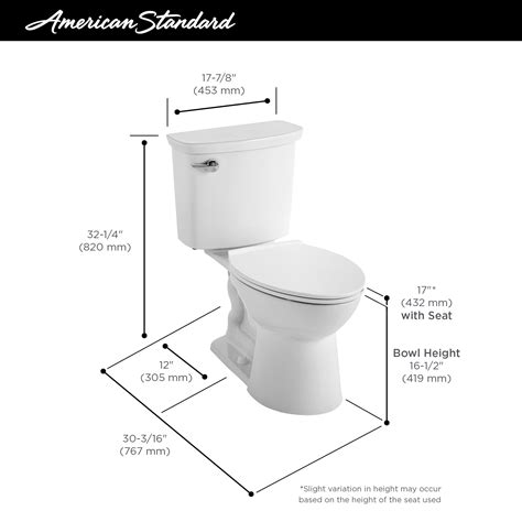 Vormax® Two Piece 10 Gpf38 Lpf Chair Height Elongated Toilet Less Seat