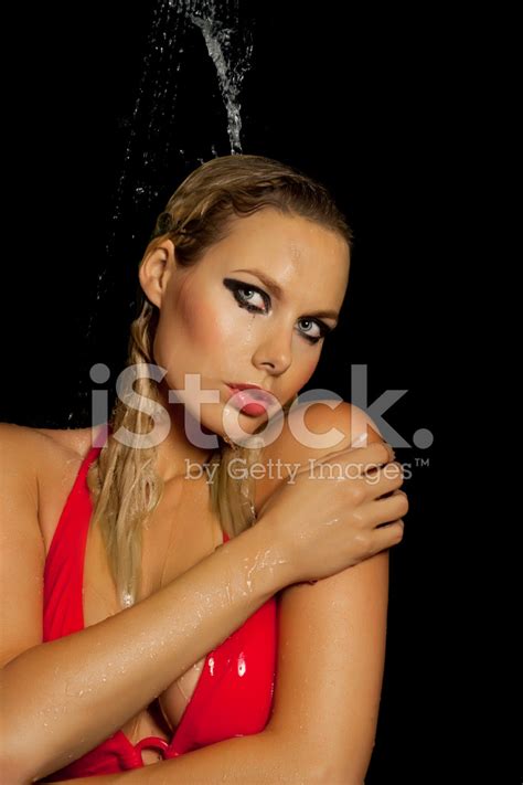 Woman In Shower Stock Photo Royalty Free FreeImages
