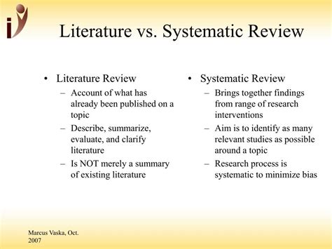 The Difference Between Literature Review And Systematic Review