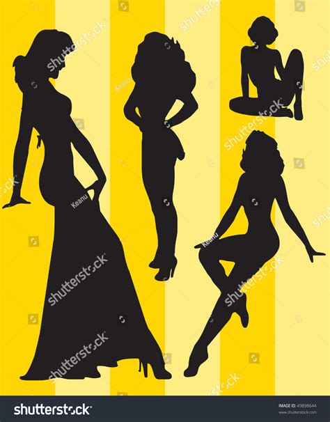 Sexy Silhouettes Theme Stock Vector Royalty Free 49898644 Shutterstock