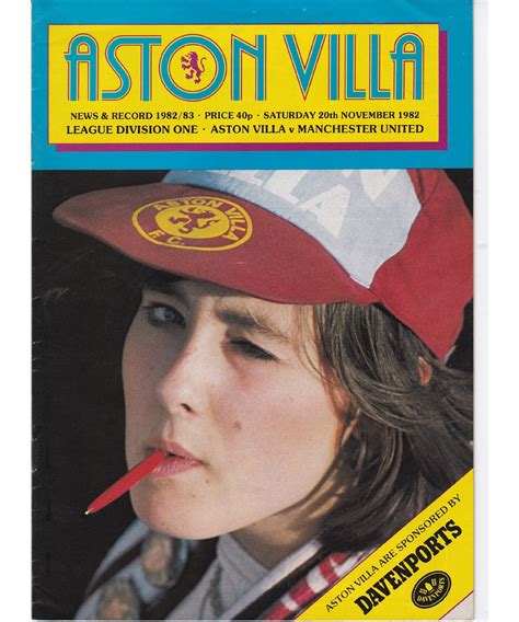 Currently, aston villa rank 11th, while manchester united hold 2nd position. Soccer Nostalgia: Match Programmes-Part Three