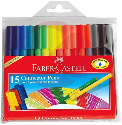 Faber Castell Connector Pens 15 Color — Smt Qatar