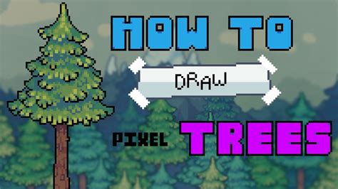 How To Make Easy Pixel Art Trees Pixel Art Tutorial Youtube