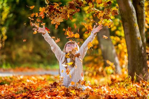 Autumn Girl Stock Image Image Of Autumn Leaves Lifestyle 45507721