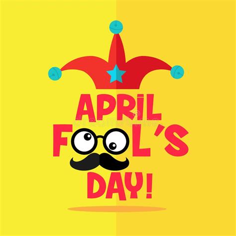 April Fool S Day Typography Colorful Vector Stock Vector