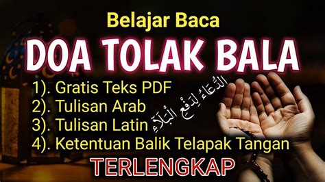 Cara doa tolak bala TERLENGKAP || Gratis: Teks PDF + Tulisan Arab