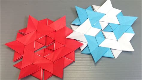 Easy Origami Star Modular Hexagon Youtube