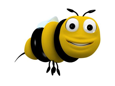 Bee Cartoon Character D Model Animated Rigged Max Obj Ds Fbx