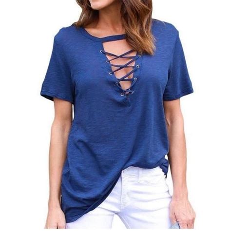 Private Label Lace Up T Shirt For Womens At Rs 240piece In Tiruppur
