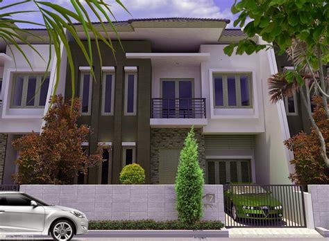 Contoh Fasad Rumah Minimalis 2 Lantai