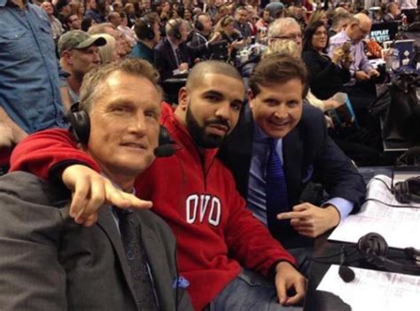 Drake Was The Co Commentator At A Toronto Raptors Basketball Game 33