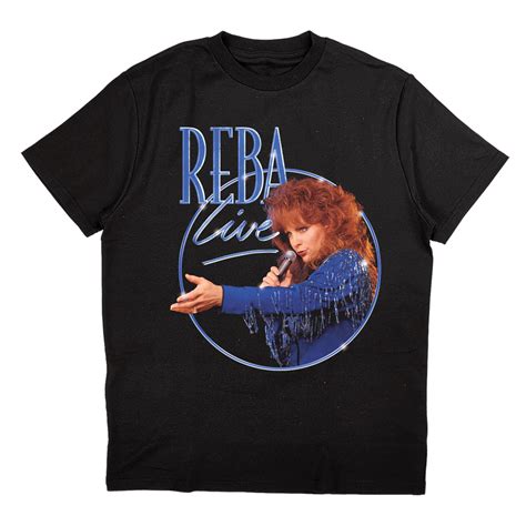 Reba Live 1994 Concert Special Black T Shirt Shop The Reba Mcentire