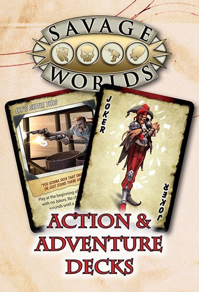 Savage Worlds Action Adventure Decks SWD Pinnacle Entertainment