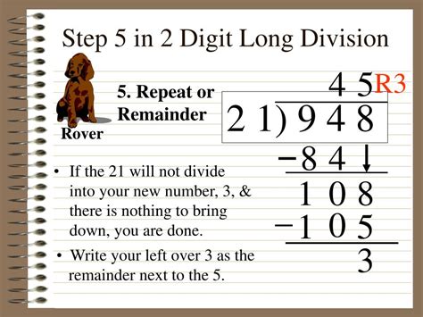 La historia habla de un par de amantes que se encuentran nuevamente después de 2000 años como mensajero del tiempo y una chica que perdió sus recuerdos. PPT - Long Division With 2 Digit Divisor PowerPoint ...