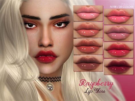 Pralinesims Raspberry Lip Gloss N198 Sims Raspberry Lips Sims 4