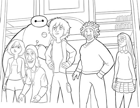 Have you found a nice coloring page of big hero 6, then print it out quickly and color it in with your most beautiful colors. Big hero 6 coloring pages to download and print for free
