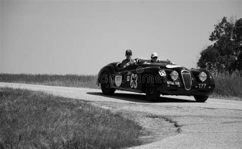 Jaguar Xk120 Ots Roadster 1950 On An Old Racing Car In Rally Mille