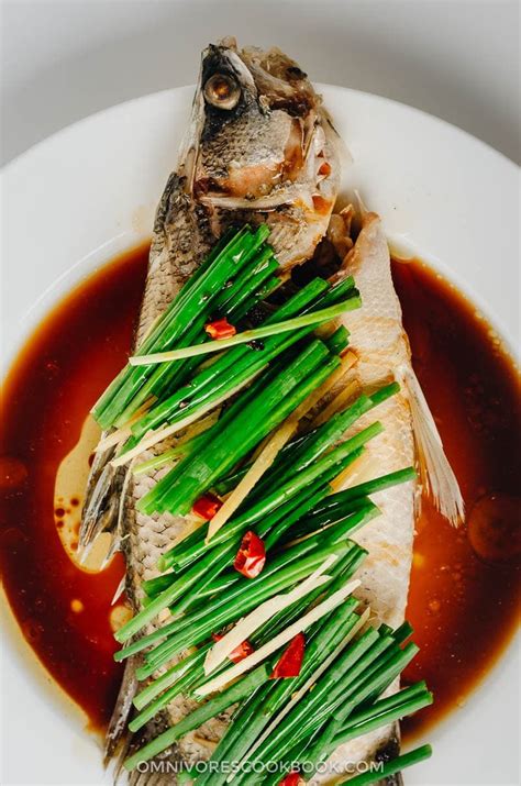 2 spring onions 3 tablespoons seasoned soy sauce 4 slices ginger 1/2 teaspoon salt 3 tablespoons cooking wine 1 catfish 4 millet peppers, minced 3 how to make chinese steamed fish. Authentic Chinese Steamed Fish | Omnivore's Cookbook ...