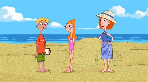 Image Candace Jeremy And Linda At The Beach Phineas And Ferb