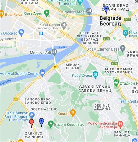 Besplatna Mapa Beograda