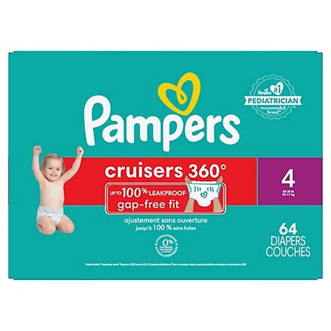 Pampers Cruisers 360 Size 4 Diapers 64 Count Randalls