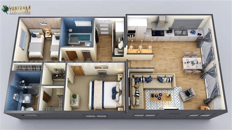 Innovative Small Home Design 3d Floor Plan By Yantarm Architectural