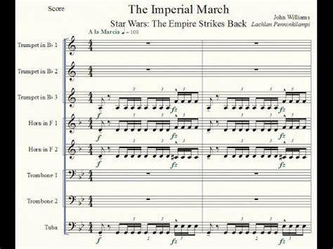 The letter notes chords are designed to be played on pianos, but of course you can play the letter notes on other instruments as. Star Wars Ep. V - 'The Imperial March' - Brass Octet - YouTube