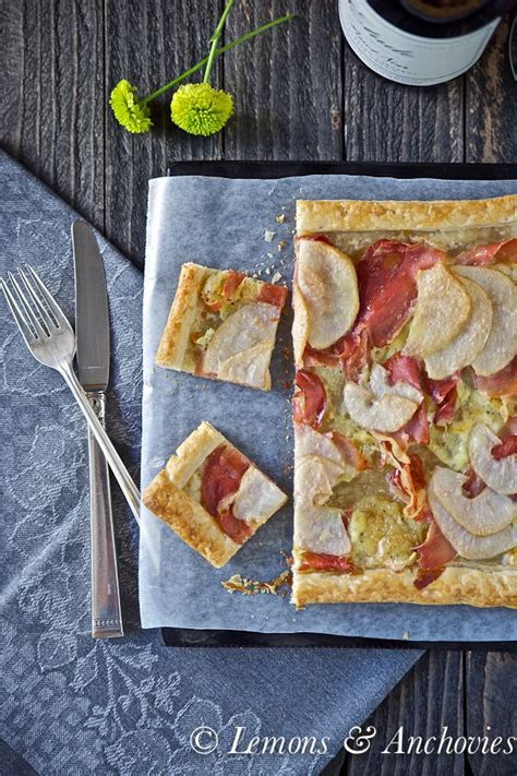 Pear Prosciutto And Brie Tart Lemons Anchovies Recipe Tartlets