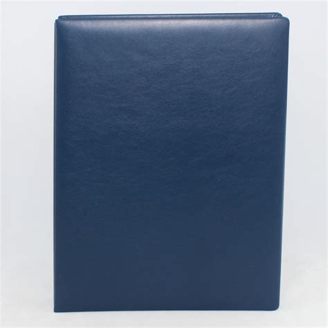 Signature Folder Made Of Smooth Full Grain Leather In Blue Guestbooks